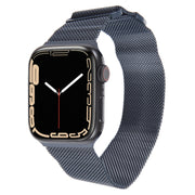 For Apple Watch 4 40mm Milanese Metal Magnetic Watch Band(Midnight Blue)