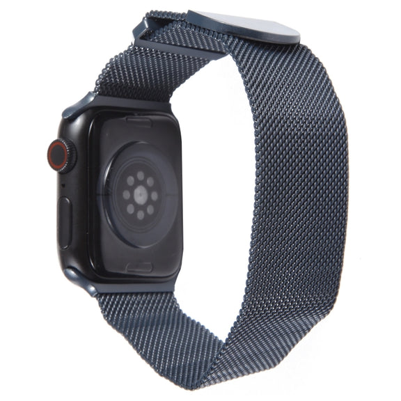 For Apple Watch 2 42mm Milanese Metal Magnetic Watch Band(Midnight Blue)