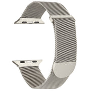 For Apple Watch 2 42mm Milanese Metal Magnetic Watch Band(Starlight)