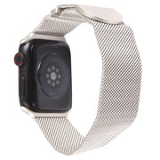 For Apple Watch 2 42mm Milanese Metal Magnetic Watch Band(Starlight)