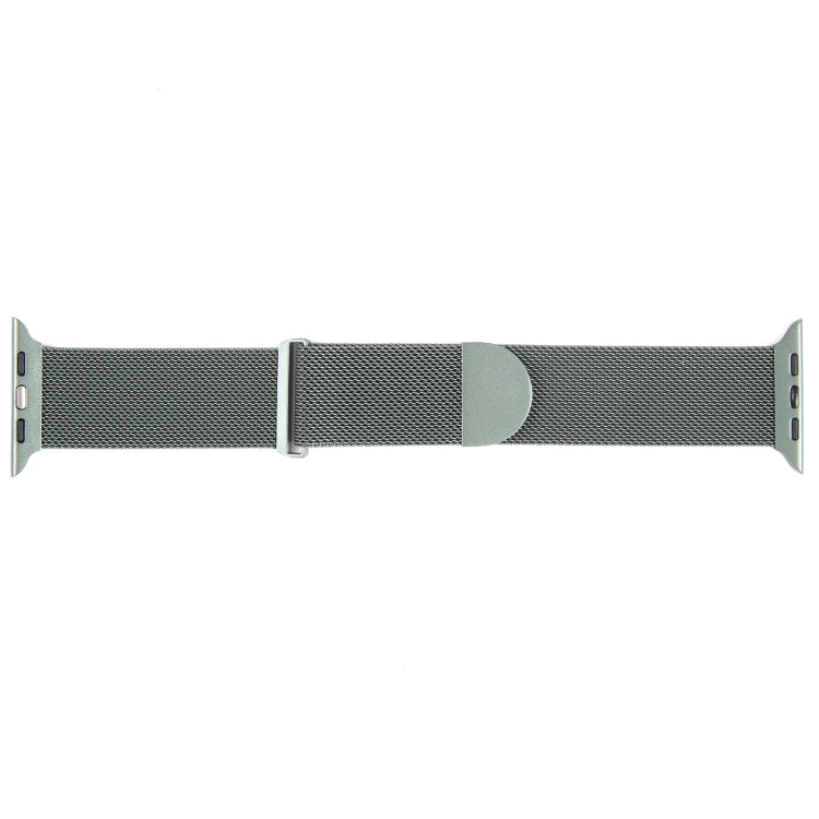 For Apple Watch 2 42mm Milanese Metal Magnetic Watch Band(Pine Green)