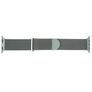 For Apple Watch 2 42mm Milanese Metal Magnetic Watch Band(Pine Green)