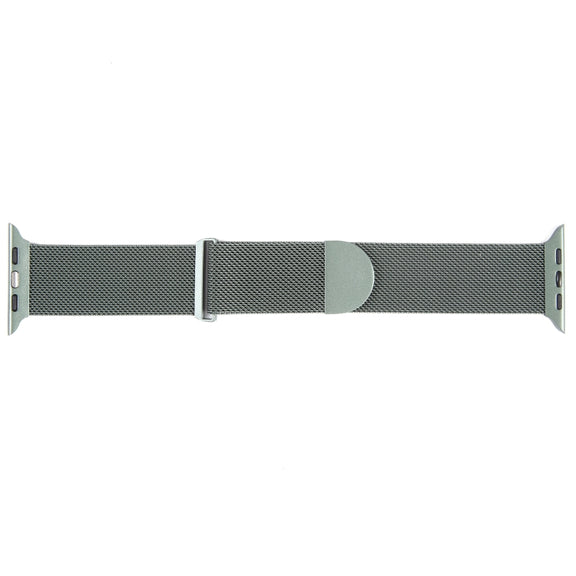 For Apple Watch 2 42mm Milanese Metal Magnetic Watch Band(Pine Green)
