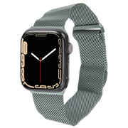 For Apple Watch 38mm Milanese Metal Magnetic Watch Band(Pine Green)