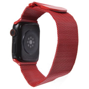 For Apple Watch 9 41mm Milanese Metal Magnetic Watch Band(Red)