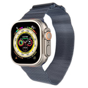 For Apple Watch 9 41mm Milanese Metal Magnetic Watch Band(Midnight Blue)