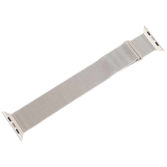 For Apple Watch 9 41mm Milanese Metal Magnetic Watch Band(Starlight)
