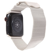 For Apple Watch 9 41mm Milanese Metal Magnetic Watch Band(Starlight)