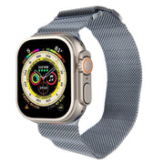 For Apple Watch 9 41mm Milanese Metal Magnetic Watch Band(Space Grey)