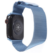For Apple Watch 9 41mm Milanese Metal Magnetic Watch Band(Blue)