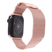 For Apple Watch 9 41mm Milanese Metal Magnetic Watch Band(Pink)