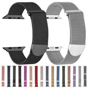 For Apple Watch 8 41mm Milanese Metal Magnetic Watch Band(Space Grey)
