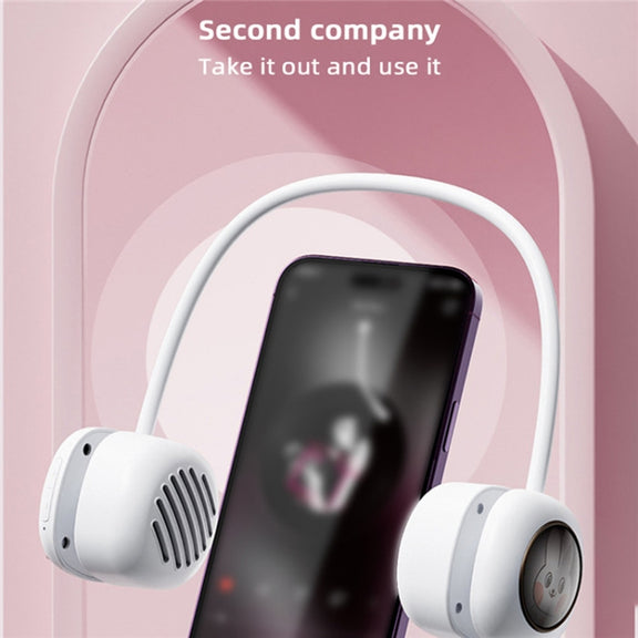 T5 USB Portable Wireless Hanging Neck Bluetooth Speaker(White)