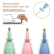 P10s Transparent Case Wireless Charging Stylus Pen for iPad 2018 or Later(Black)