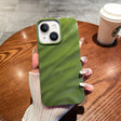 For iPhone 14 /13 Solid Color Wave Texture TPU Phone Case(Green) - iPhone 14 Cases by PMC TechLife | Online Shopping South Africa | PMC TechLife