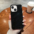 For iPhone 14 /13 Solid Color Wave Texture TPU Phone Case(Black) - iPhone 14 Cases by PMC TechLife | Online Shopping South Africa | PMC TechLife