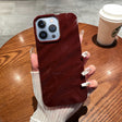 For iPhone 13 Pro Max Solid Color Wave Texture TPU Phone Case(Wine Red) - iPhone 13 Pro Max Cases by PMC TechLife | Online Shopping South Africa | PMC TechLife