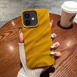 For iPhone 12 / 12 Pro Solid Color Wave Texture TPU Phone Case(Ginger) - iPhone 12 / 12 Pro Cases by PMC TechLife | Online Shopping South Africa | PMC TechLife