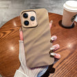 For iPhone 11 Pro Max Solid Color Wave Texture TPU Phone Case(Brown) - iPhone 11 Pro Max Cases by PMC TechLife | Online Shopping South Africa | PMC TechLife