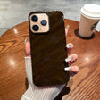 For iPhone 11 Pro Max Solid Color Wave Texture TPU Phone Case(Chocolate) - iPhone 11 Pro Max Cases by PMC TechLife | Online Shopping South Africa | PMC TechLife
