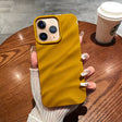 For iPhone 11 Pro Max Solid Color Wave Texture TPU Phone Case(Ginger) - iPhone 11 Pro Max Cases by PMC TechLife | Online Shopping South Africa | PMC TechLife