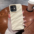 For iPhone 11 Solid Color Wave Texture TPU Phone Case(Beige) - iPhone 11 Cases by PMC TechLife | Online Shopping South Africa | PMC TechLife