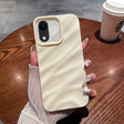 For iPhone XR Solid Color Wave Texture TPU Phone Case(Beige) - More iPhone Cases by PMC TechLife | Online Shopping South Africa | PMC TechLife