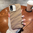 For iPhone XR Solid Color Wave Texture TPU Phone Case(Brown) - More iPhone Cases by PMC TechLife | Online Shopping South Africa | PMC TechLife