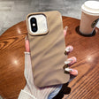 For iPhone XS Max Solid Color Wave Texture TPU Phone Case(Brown) - More iPhone Cases by PMC TechLife | Online Shopping South Africa | PMC TechLife