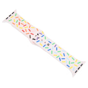 Rainbow Raindrops Silicone Watch Band For Apple Watch 2 42mm(Pink)