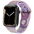 Rainbow Raindrops Silicone Watch Band For Apple Watch 38mm(Light Purple) - Watch Bands by PMC TechLife | Online Shopping South Africa | PMC TechLife