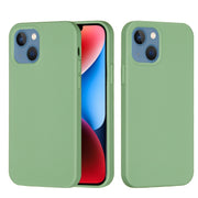For iPhone 15 Solid Color Silicone Phone Case(Mint Green)