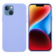 For iPhone 15 Solid Color Silicone Phone Case(Purple)
