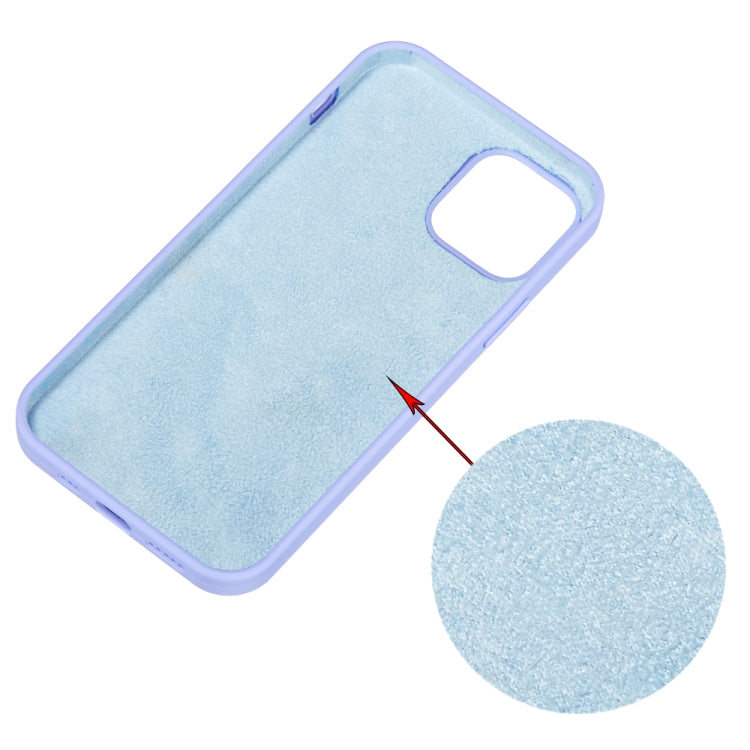 For iPhone 15 Solid Color Silicone Phone Case(Purple)