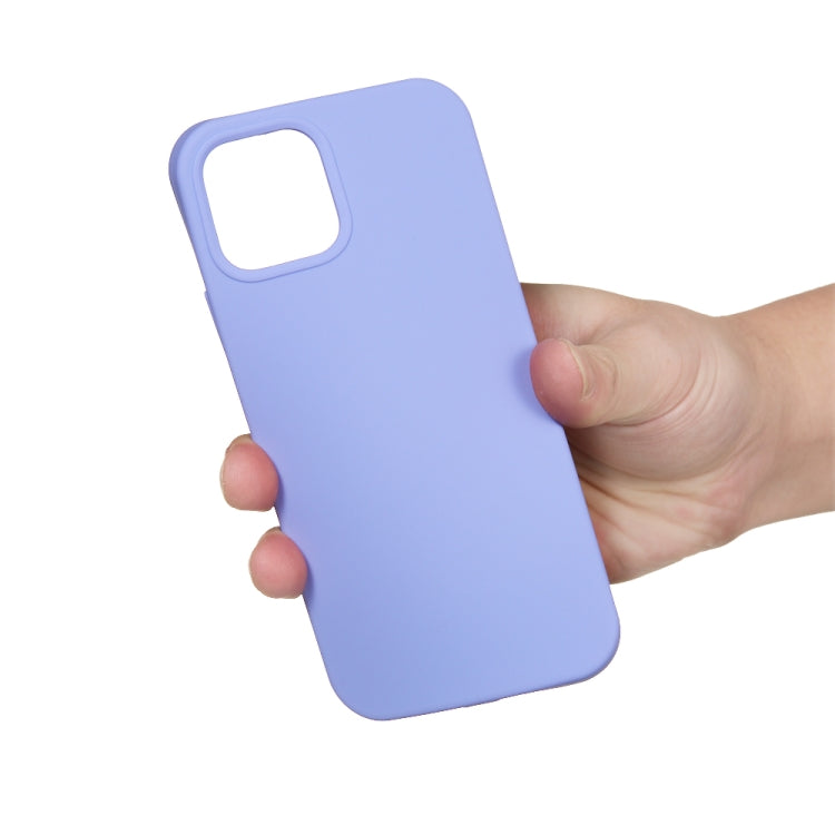 For iPhone 15 Solid Color Silicone Phone Case(Purple)