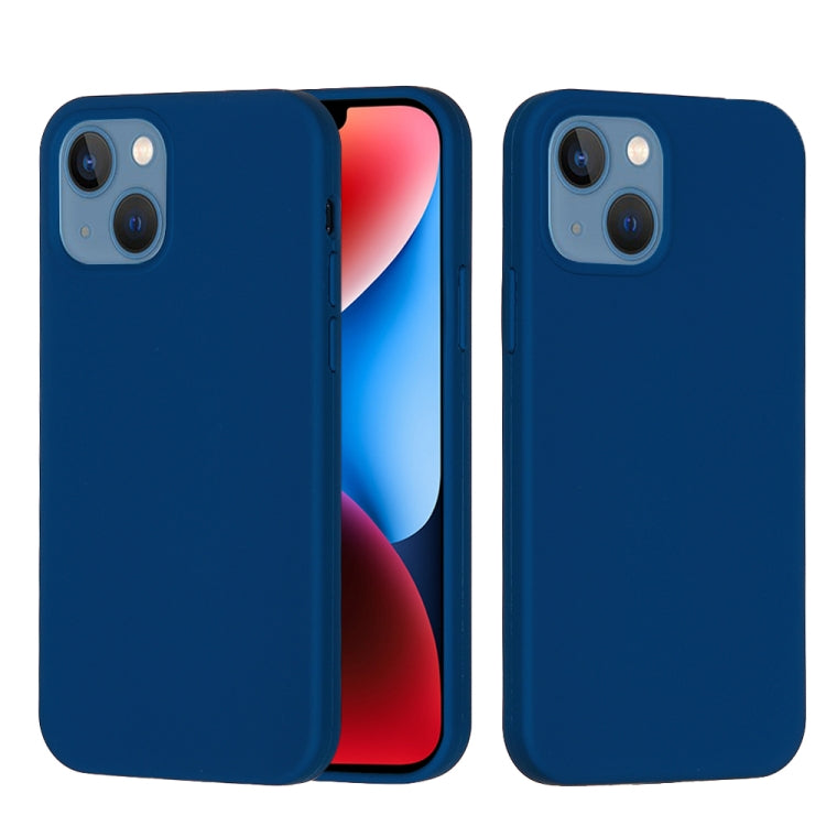 For iPhone 15 Solid Color Silicone Phone Case(Cobalt Blue)