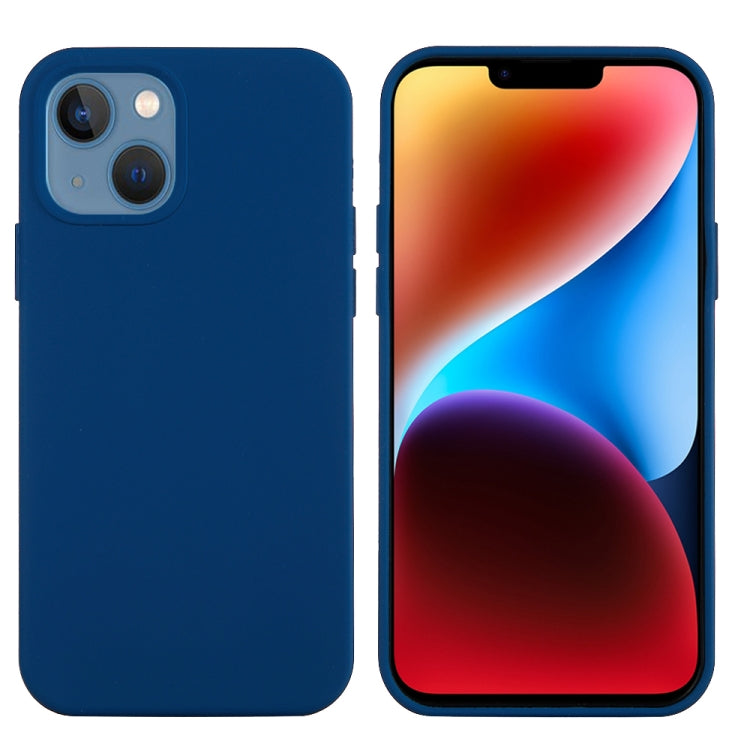 For iPhone 15 Solid Color Silicone Phone Case(Cobalt Blue)