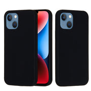 For iPhone 15 Solid Color Silicone Phone Case(Black)