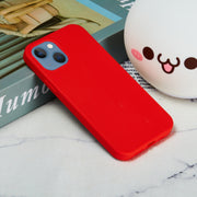 For iPhone 15 Solid Color Silicone Phone Case(Red)