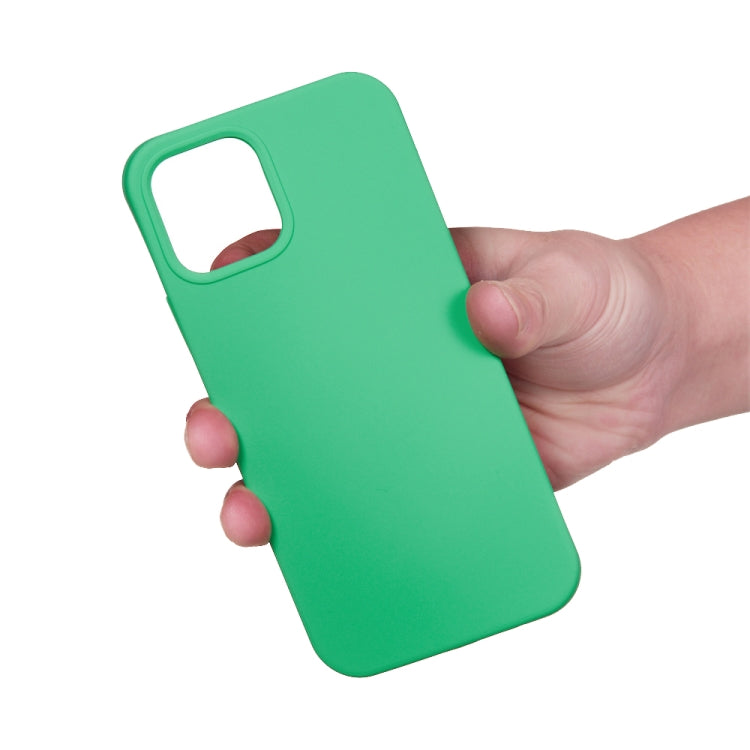 For iPhone 15 Solid Color Silicone Phone Case(Green)
