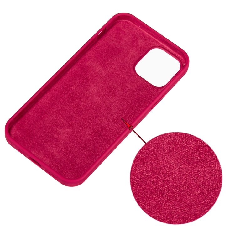 For iPhone 15 Solid Color Silicone Phone Case(Rose Red)