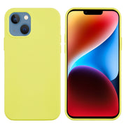 For iPhone 15 Solid Color Silicone Phone Case(Lemon Yellow)