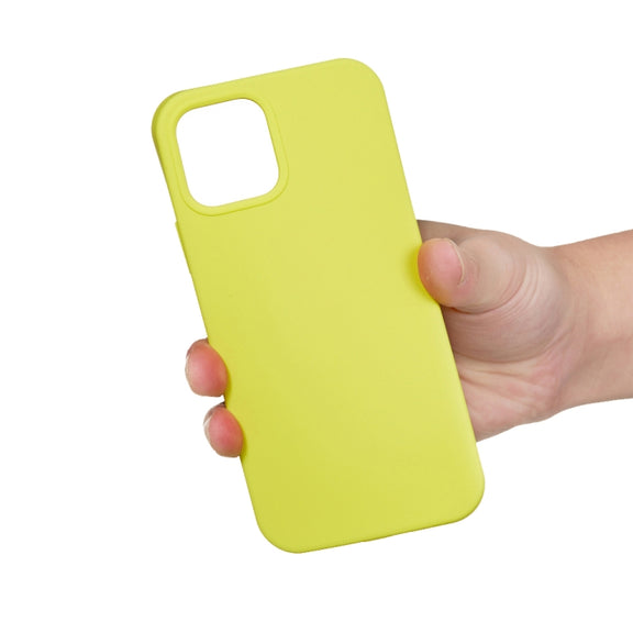 For iPhone 15 Solid Color Silicone Phone Case(Lemon Yellow)