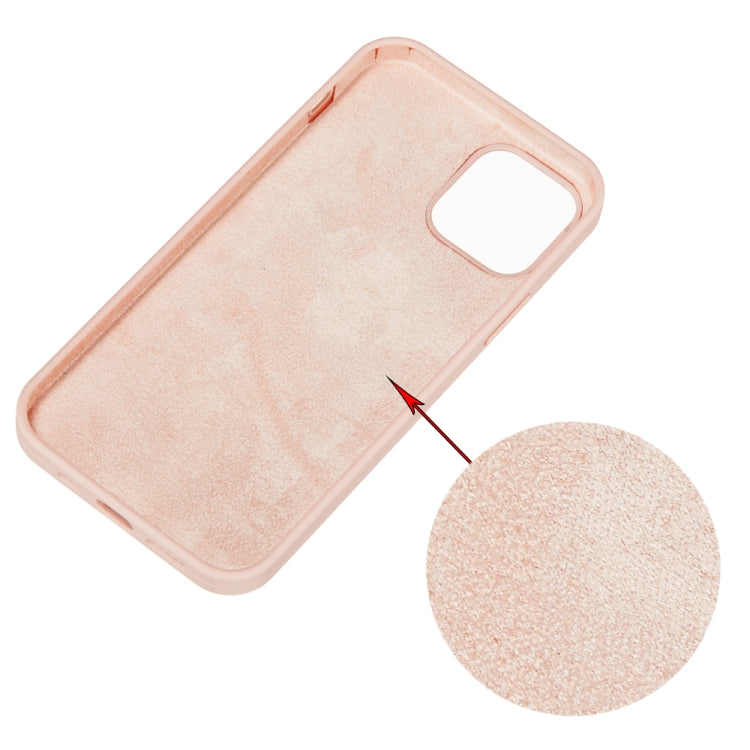For iPhone 15 Solid Color Silicone Phone Case(Sand Pink)