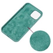 For iPhone 15 Solid Color Silicone Phone Case(Pine Needle Green)