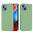 For iPhone 15 Plus Solid Color Silicone Phone Case(Mint Green) - iPhone 15 Plus Cases by PMC TechLife | Online Shopping South Africa | PMC TechLife