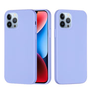For iPhone 15 Pro Solid Color Silicone Phone Case(Purple)