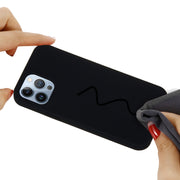 For iPhone 15 Pro Solid Color Silicone Phone Case(Black)