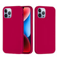 For iPhone 15 Pro Solid Color Silicone Phone Case(Rose Red) - iPhone 15 Pro Cases by PMC TechLife | Online Shopping South Africa | PMC TechLife