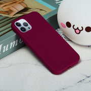 For iPhone 15 Pro Solid Color Silicone Phone Case(Violet)